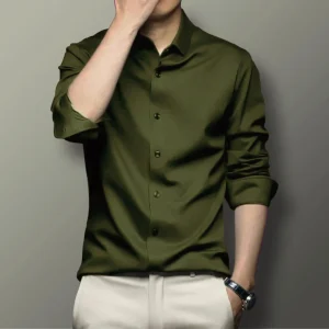 Micro Spandex Shirt - Olive