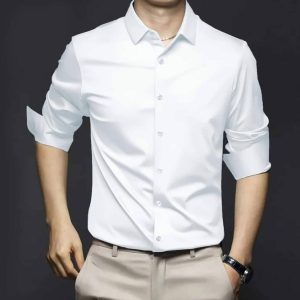 Micro Spandex Shirt - White